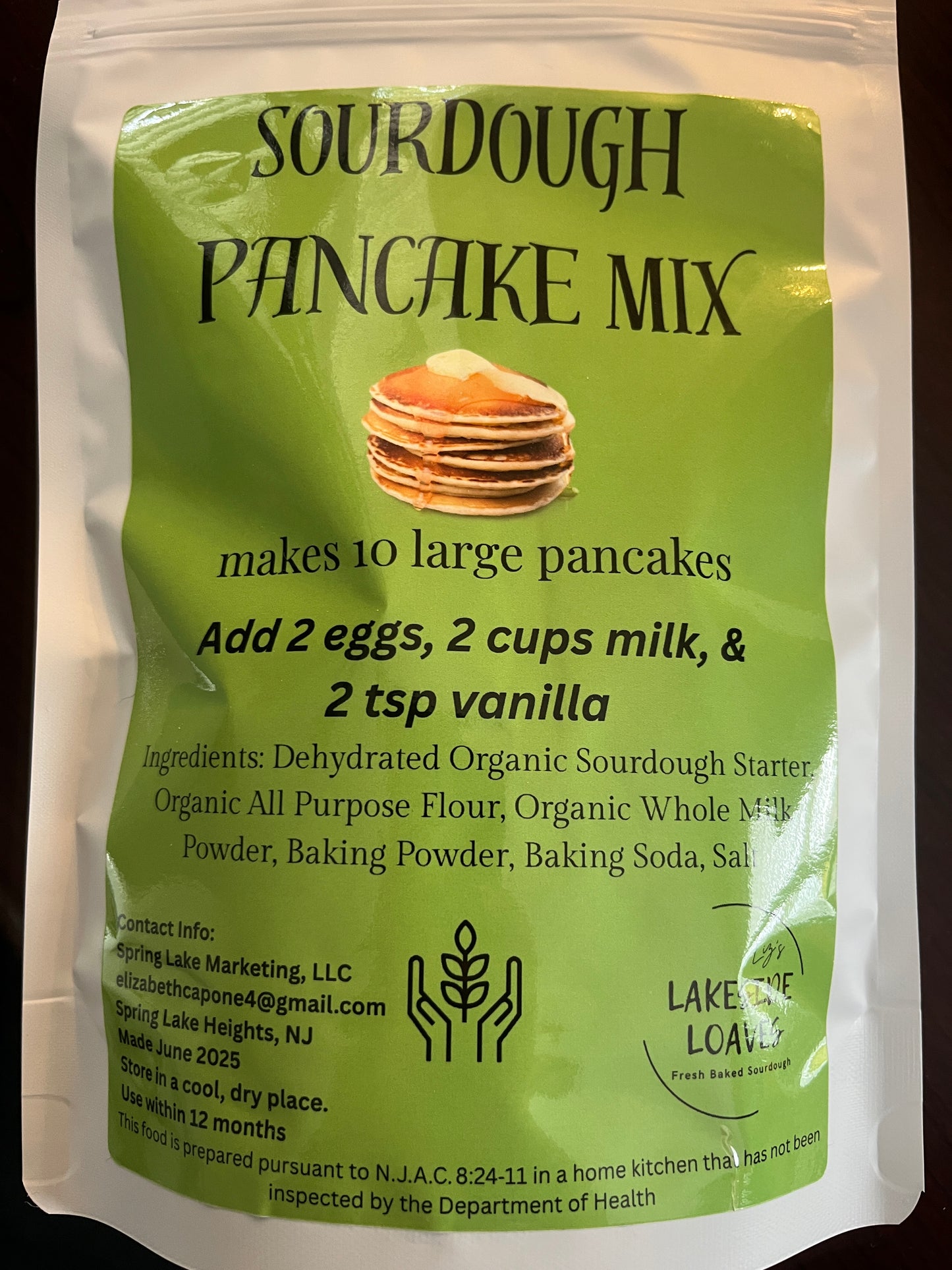 Liz's Shore Stack SourDough Pancake Mix
